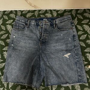 Old Navy Distressed Blue Jean Shorts